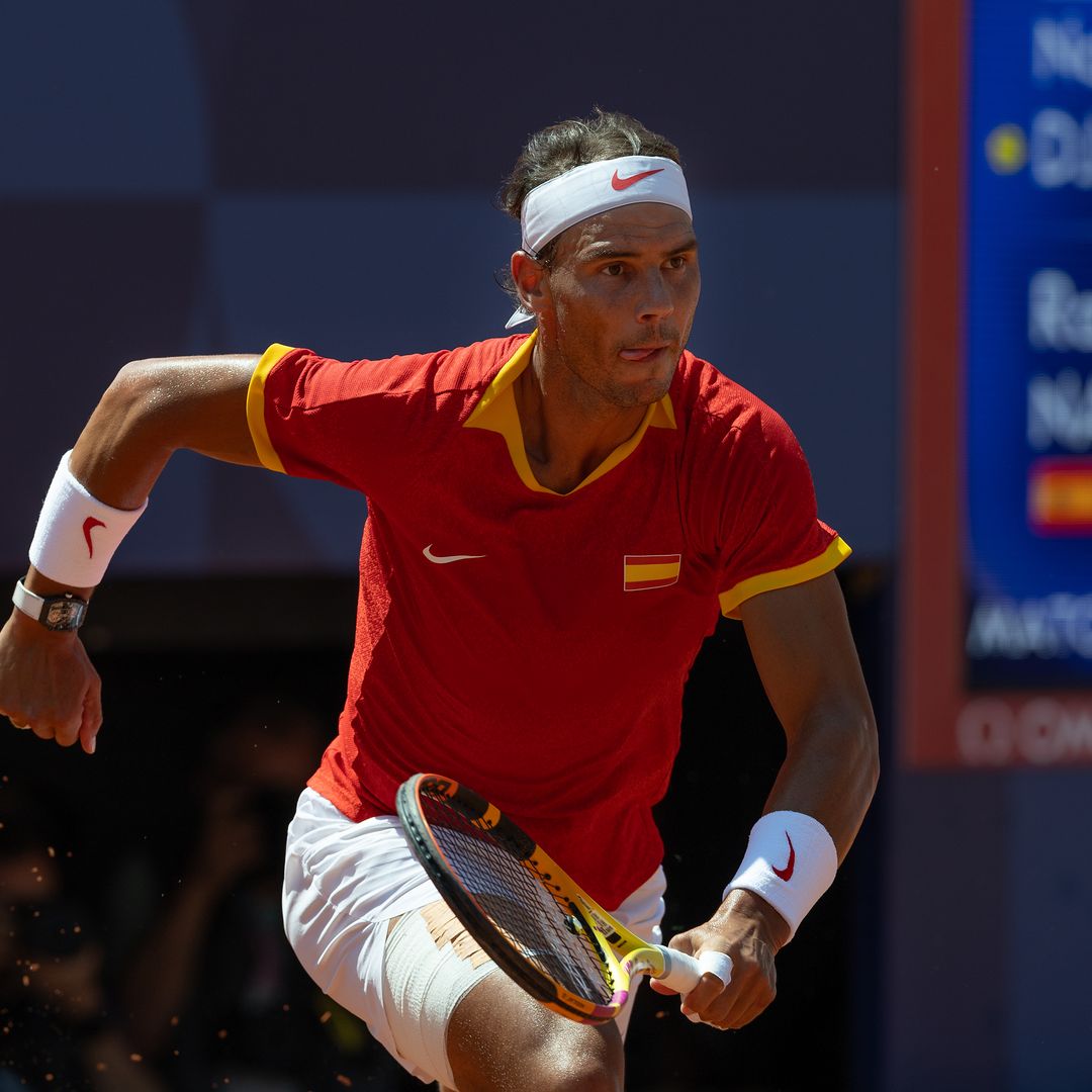 Rafael Nadal had the support of his family during his devastating loss