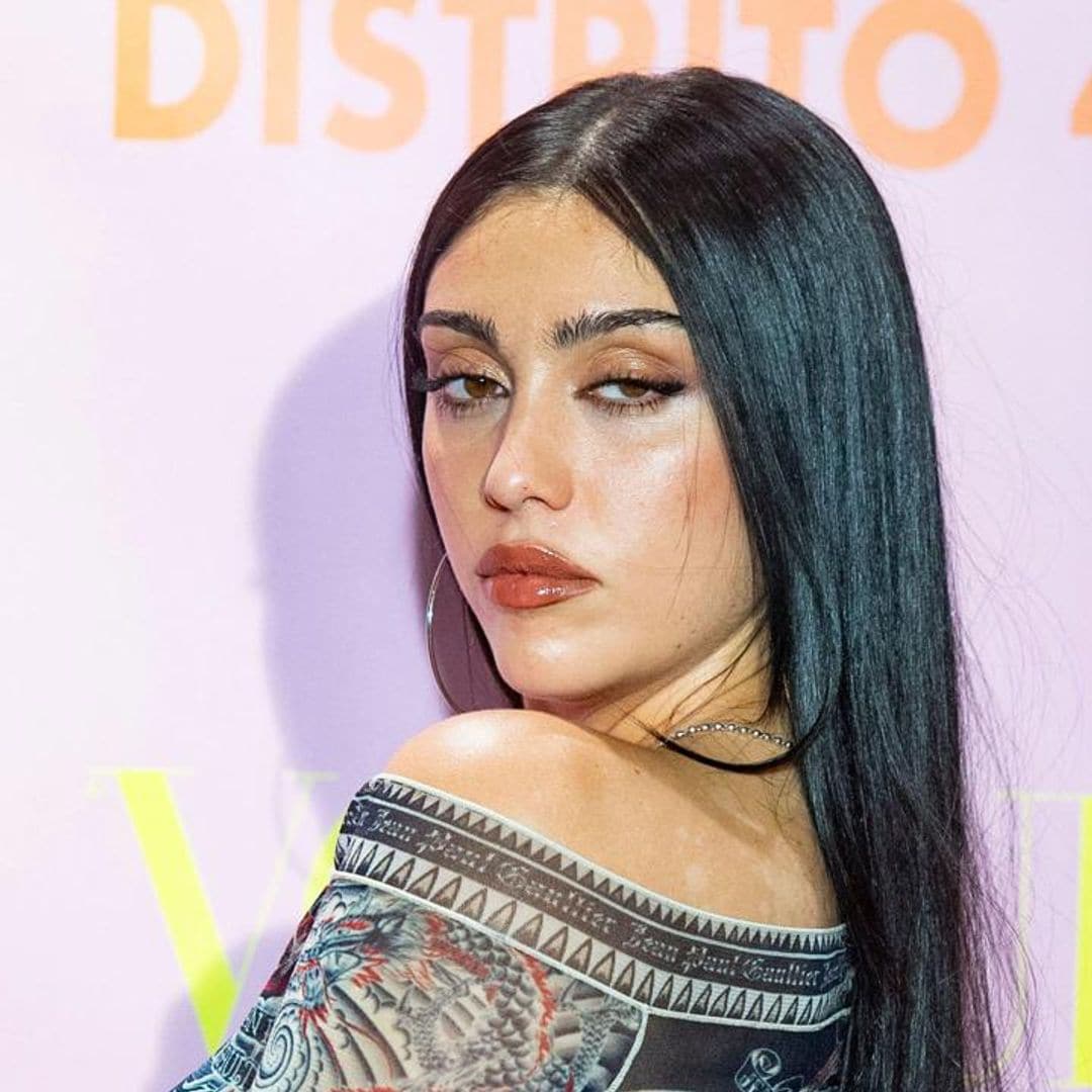Lourdes Leon stuns in a sheer dress in Madrid