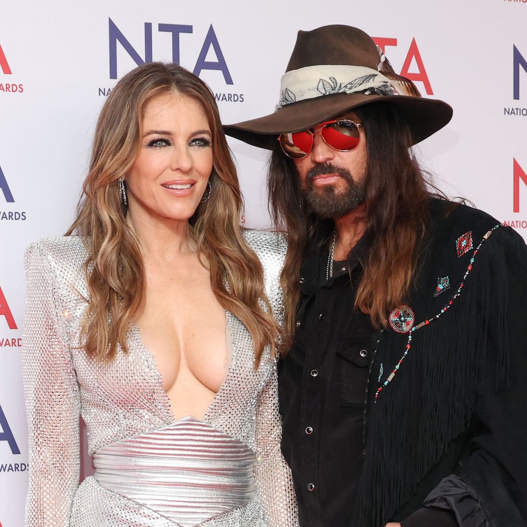 Billy Ray Cyrus and Elizabeth Hurley make their London red carpet appearance a family affair