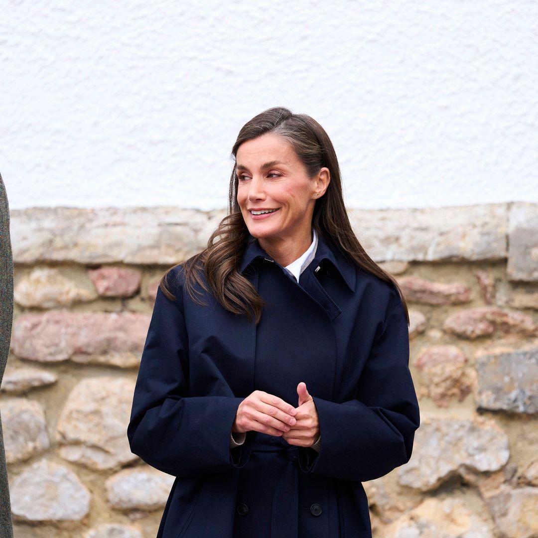 Queen Letizia takes a dramatic fall aboard a fishing boat during a royal visit in Spain