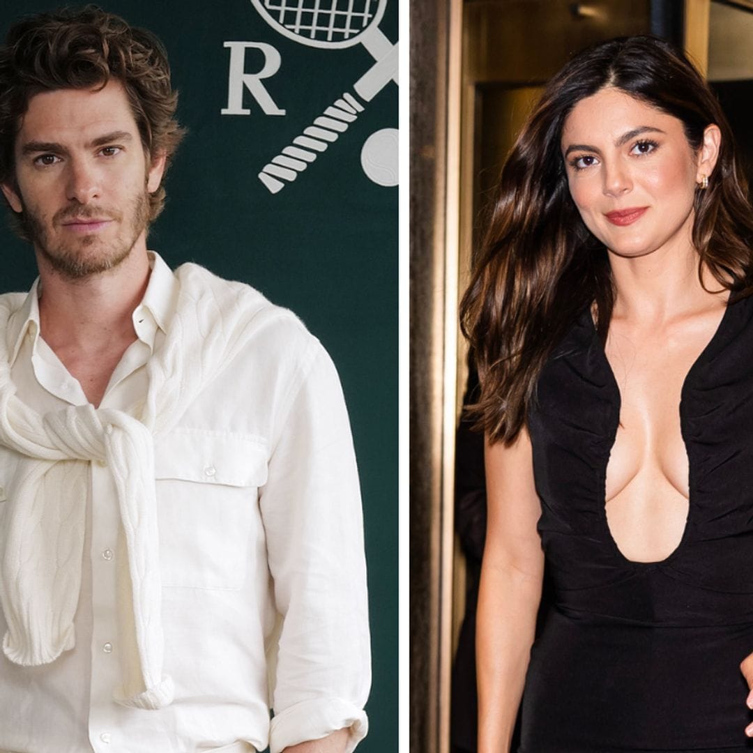 Monica Barbaro and Andrew Garfield share PDA in matching outfits at Wimbledon