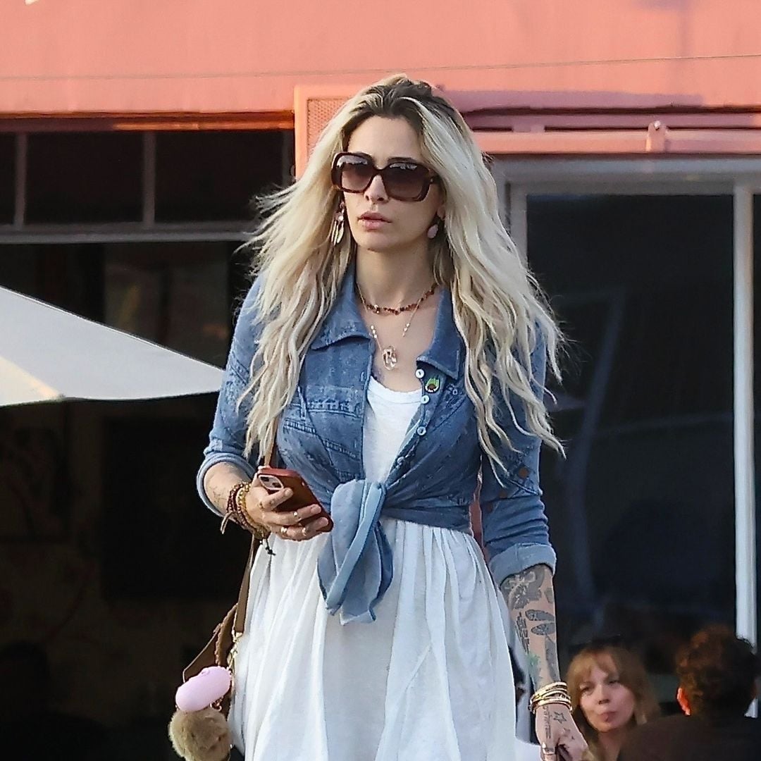Paris Jackson wears a boho carefree outfit while out with her puppy