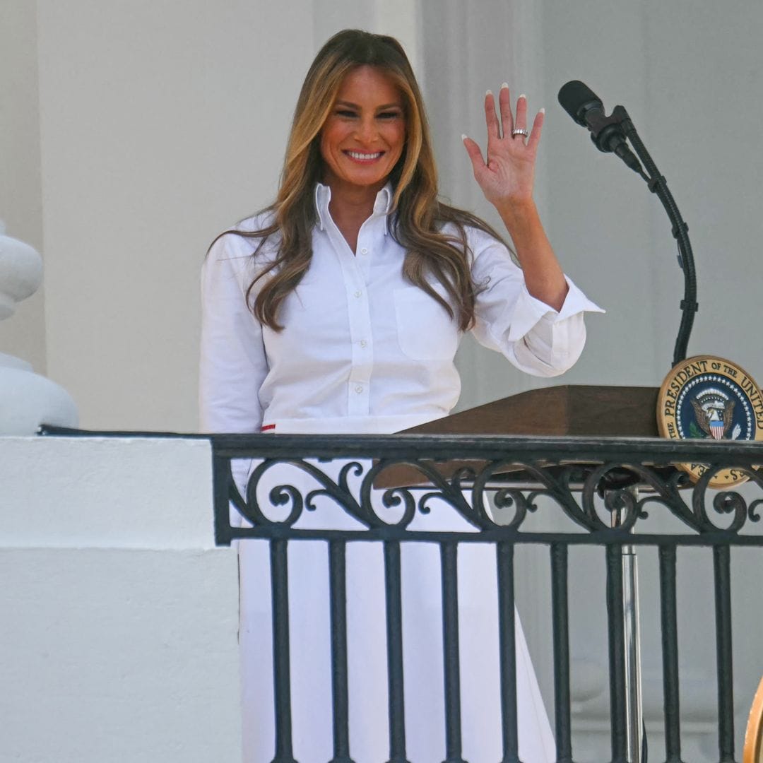 Melania Trump stuns in timeless American style at 2025 White House 4th of July celebration