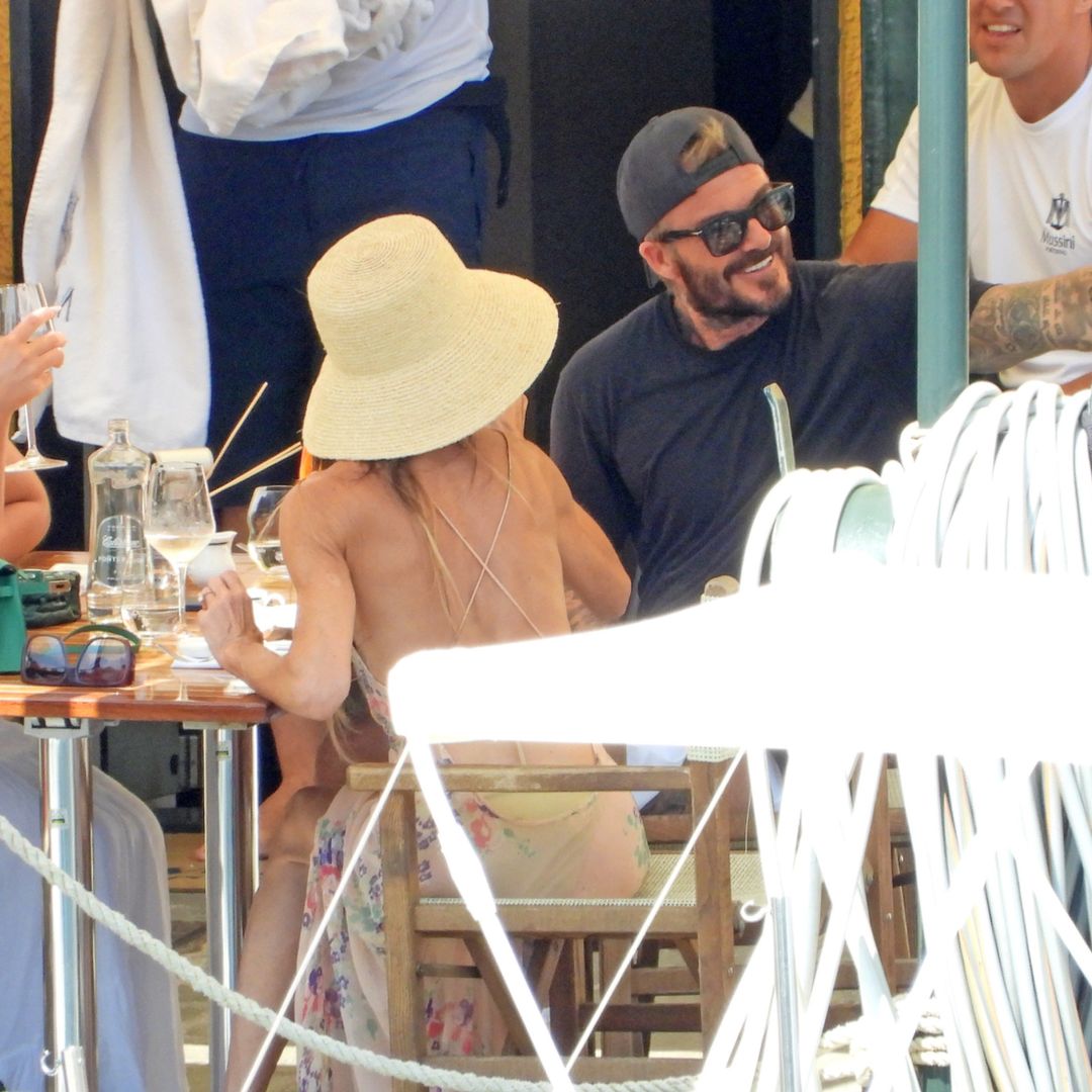 David and Victoria Beckham snap selfies and enjoy ice cream with daughter Harper on family vacation