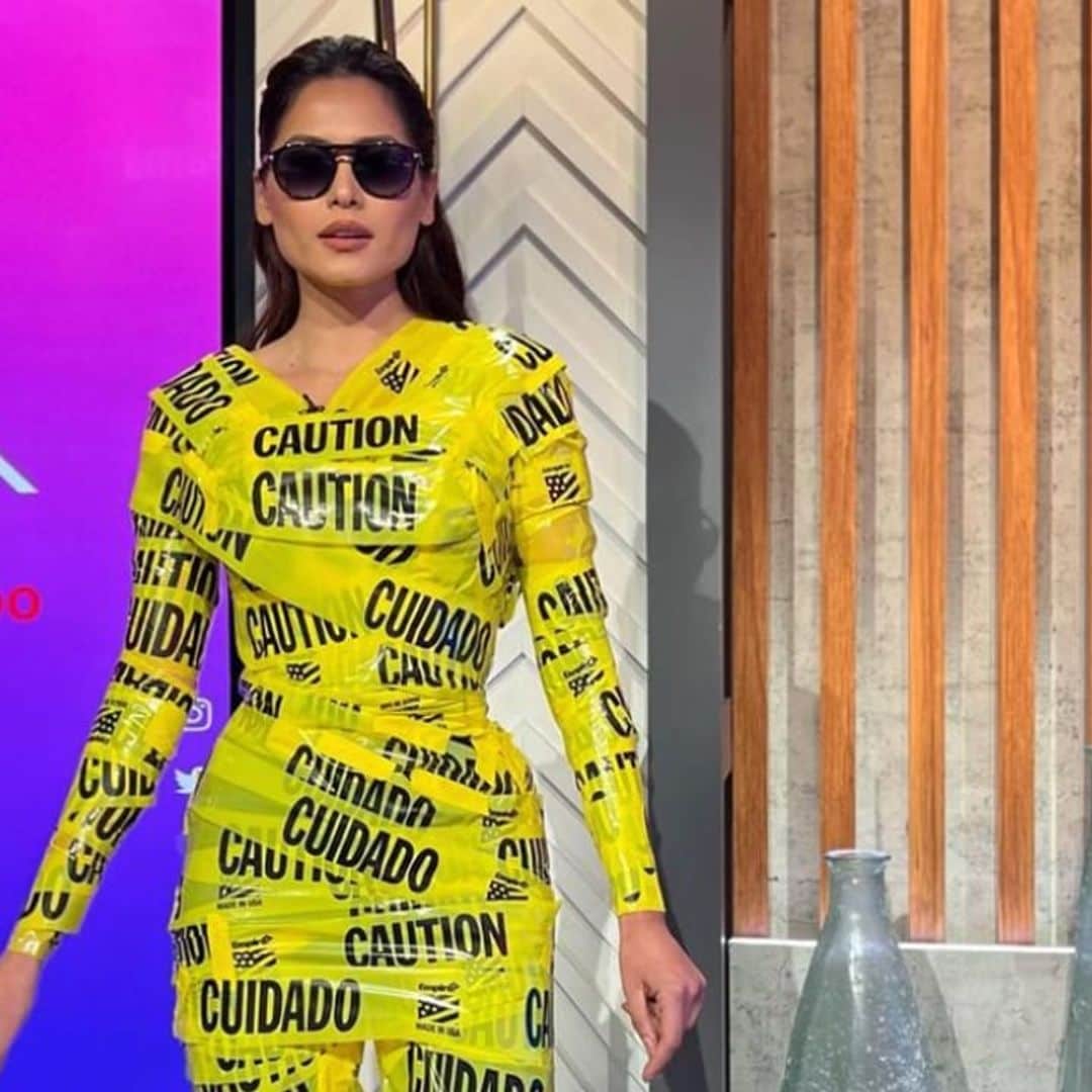 Former Miss Universe Andrea Meza recreated Kim Kardashian’s duct tape look