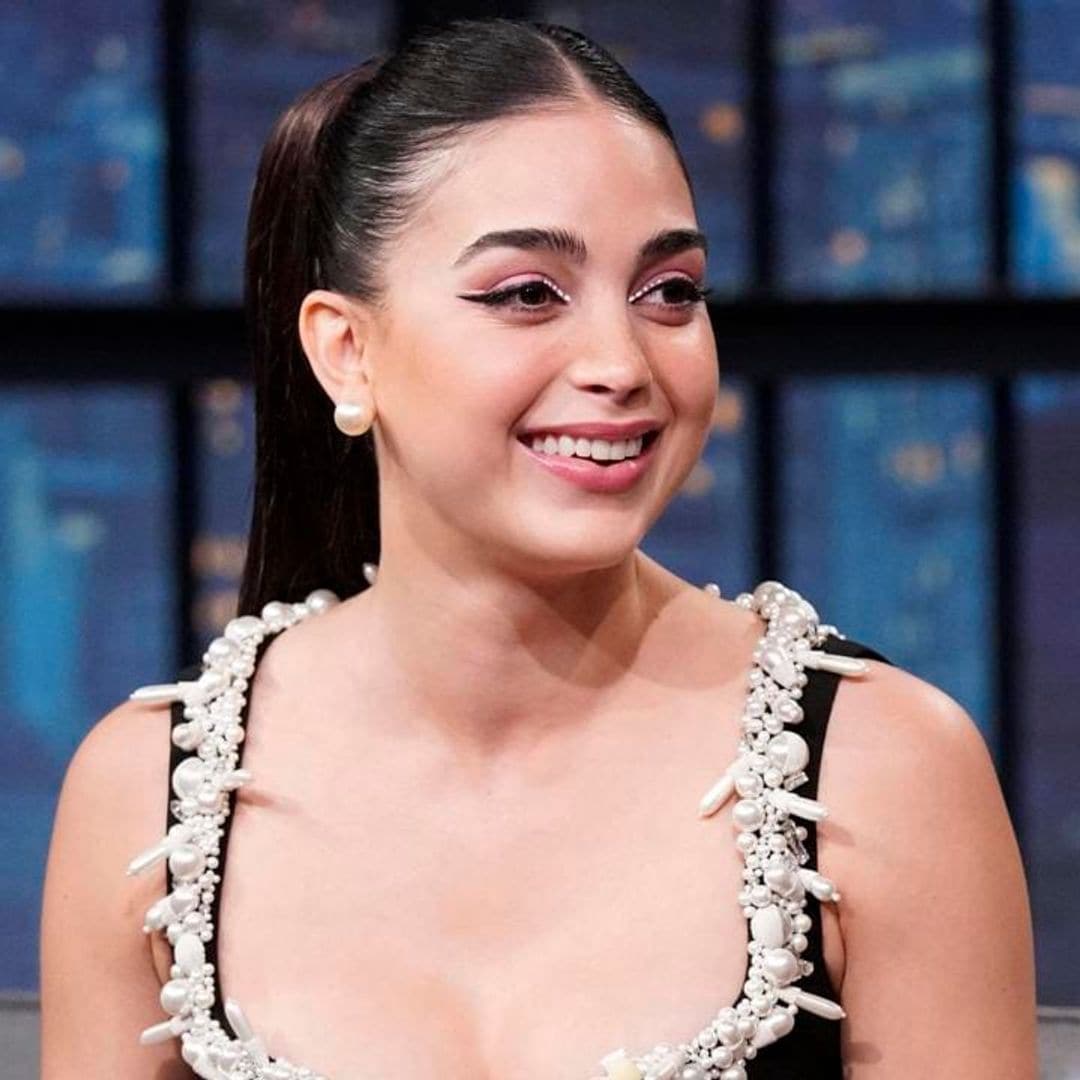 Melissa Barrera reveals favorite horror movies in black minidress and soft glam makeup