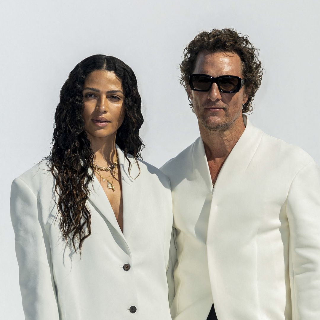 Matthew McConaughey and Camila Alves are couple goals in matching suits