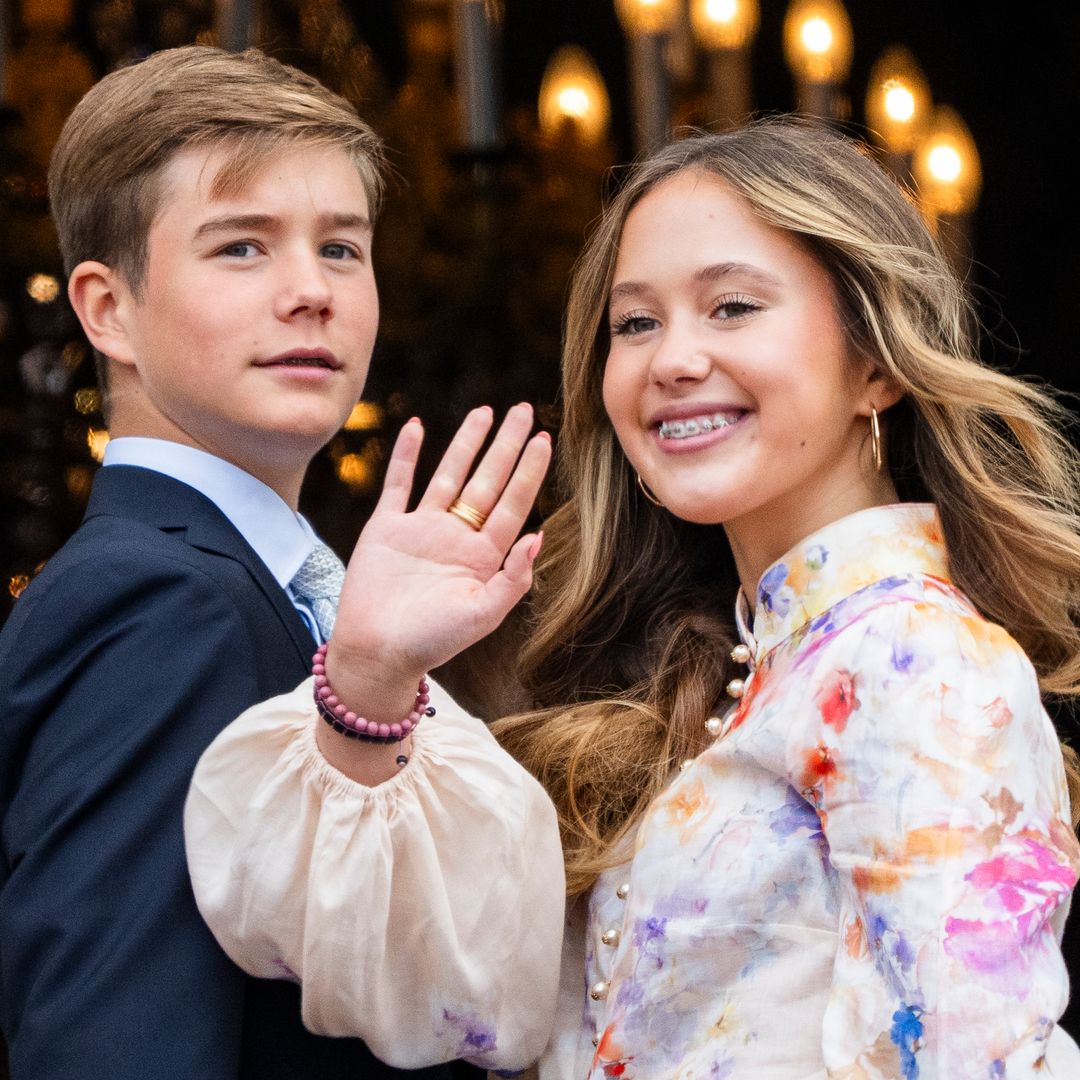 Twin Prince and Princess coordinate in new official portraits