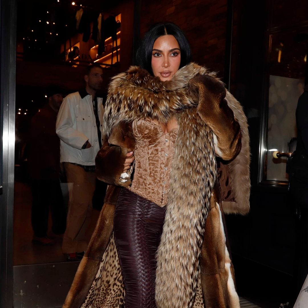 You won’t believe where Kim Kardashian wore this larger-than-life winter look to