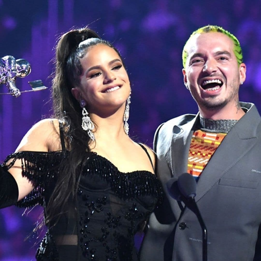 ROSALÍA & J Balvin take home the moonman for the Best Latin category at MTV VMAs