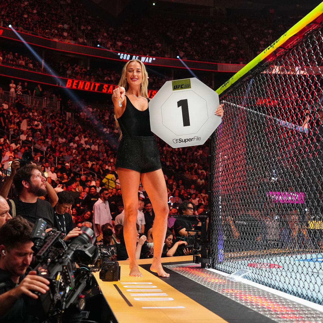 Sophie Cunningham makes surprise debut as ring girl at UFC 329