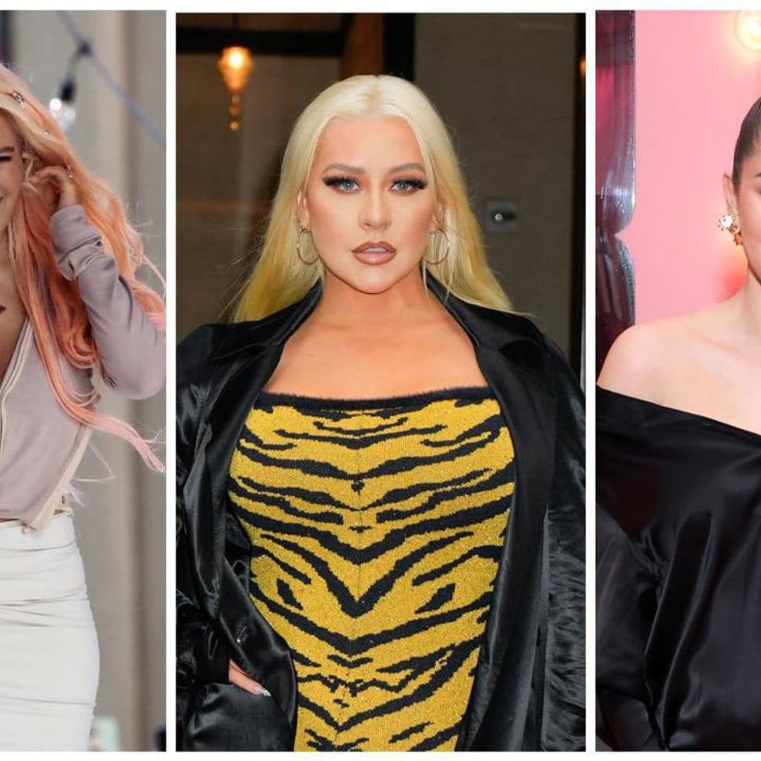 Christina Aguilera hugs Selena Gomez and Karol G: ‘Love these girls’