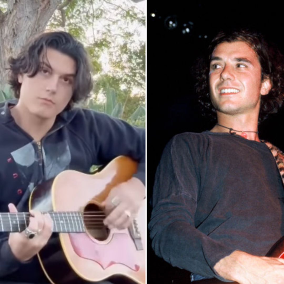 Gwen Stefani’s son Kingston looks just like dad Gavin Rossdale in new guitar video