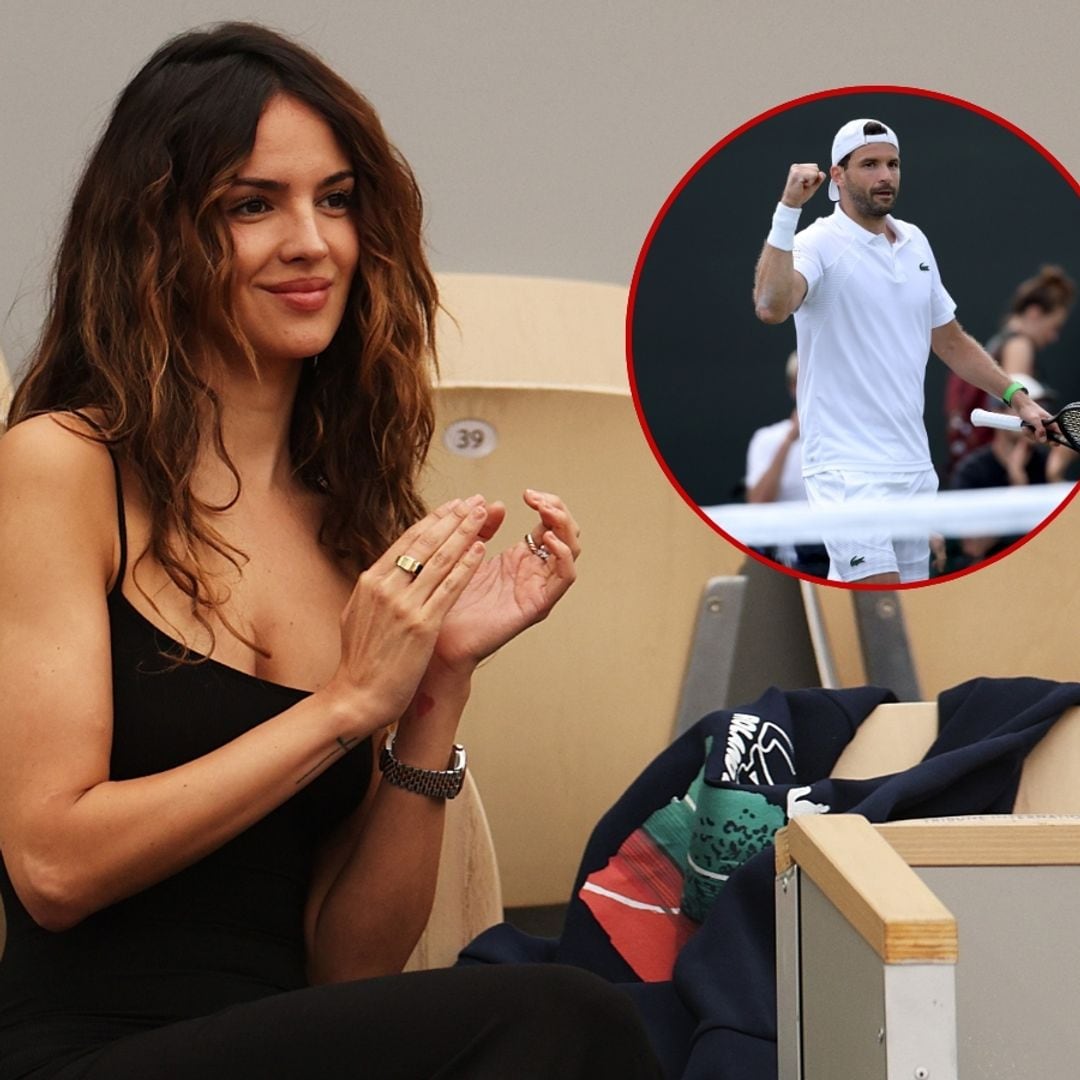 Eiza González shows she's Grigor Dimitrov’s biggest fan at Wimbledon