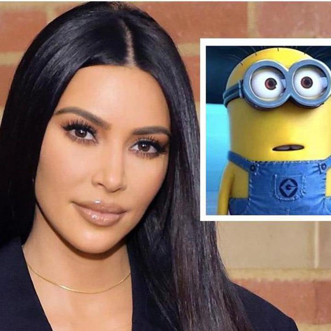 Kim Kardashian transforms into a ‘Minion’ with North West’s makeup skills