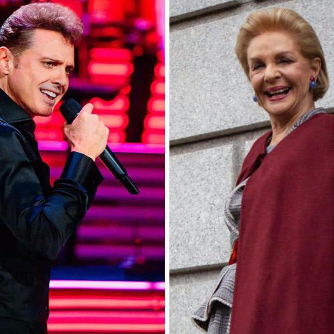 Luis Miguel pampers Carolina Herrera during his concert in New York