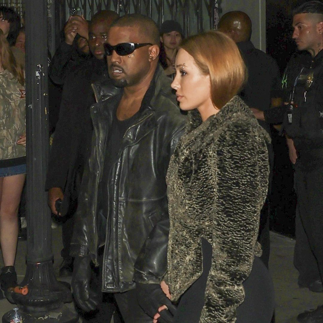 Kanye West and Bianca Censori debut facial dermal piercings at North West’s EP celebration