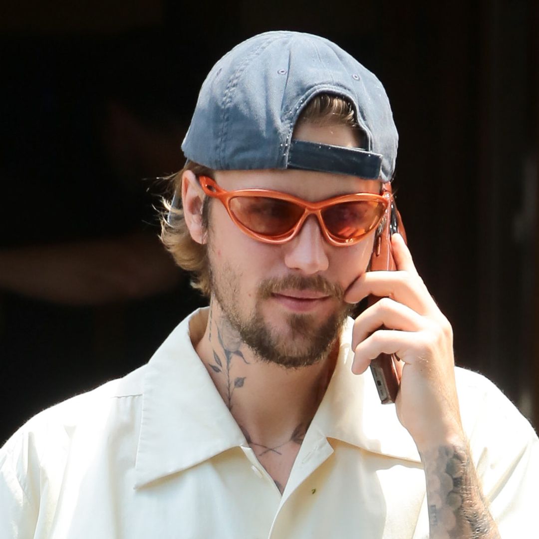 Justin Bieber proudly shows off his beard, which he says he "prayed" for