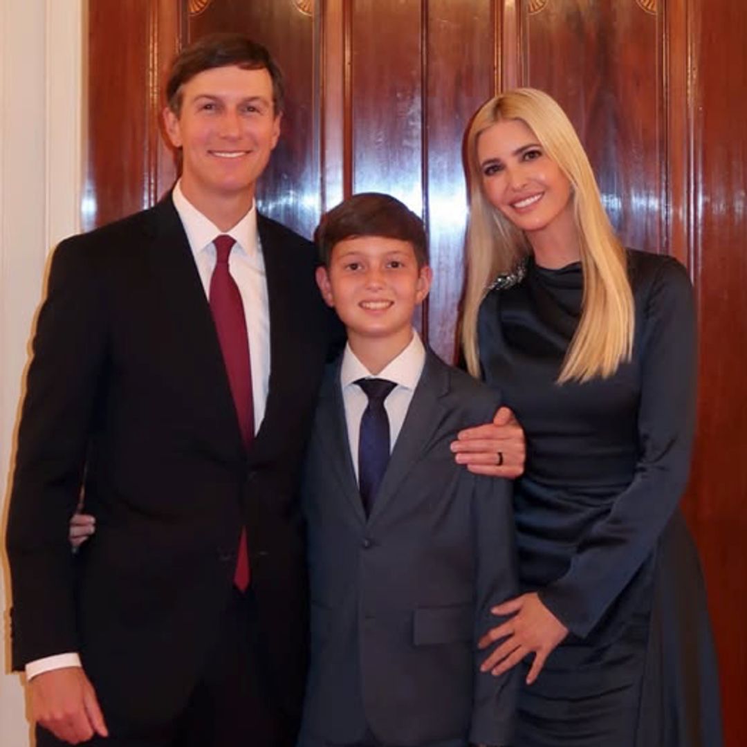 Ivanka Trump's son Joseph celebrates his 13th birthday at the White House with Donald Trump