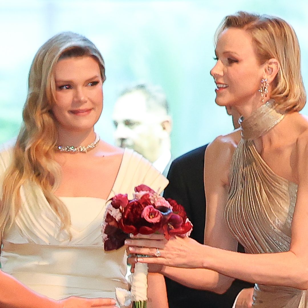 Princess Charlene and niece Camille Gottlieb's twinning moment in soft metallic gowns steals the spotlight