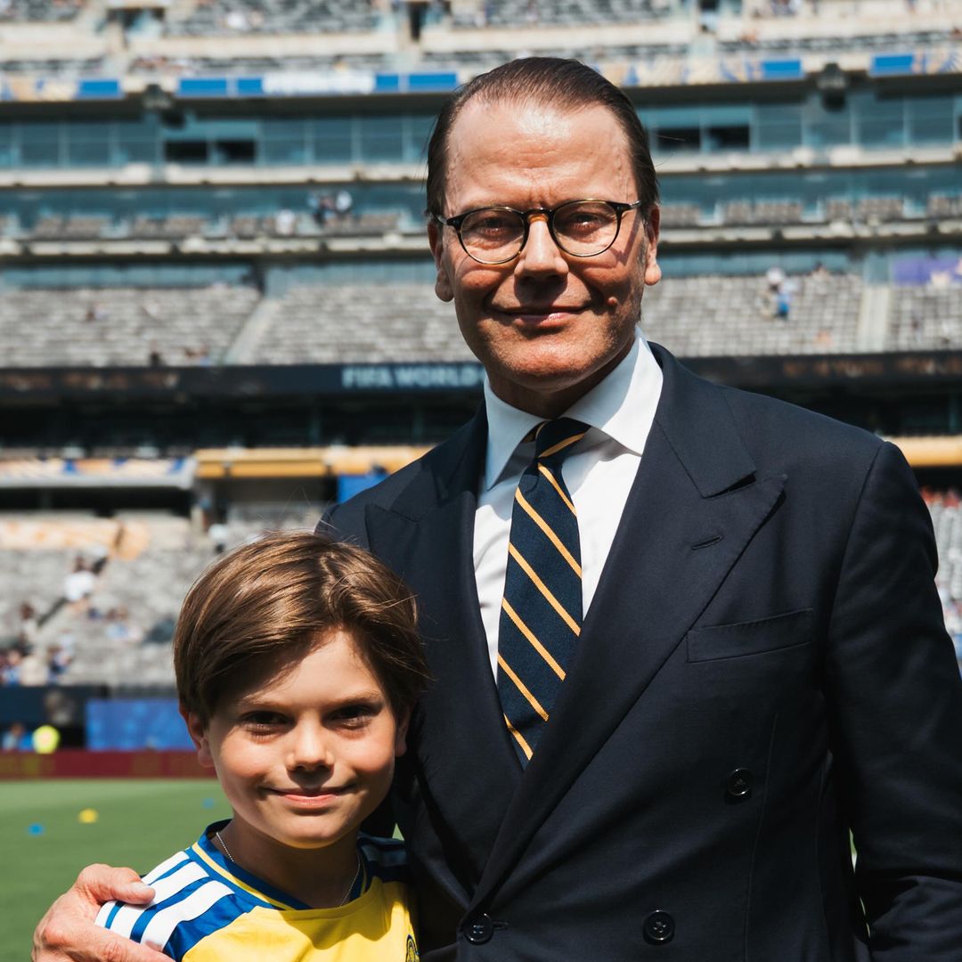 Prince Daniel and Prince Oscar cheer on Sweden in New Jersey before heartbreaking World Cup exit