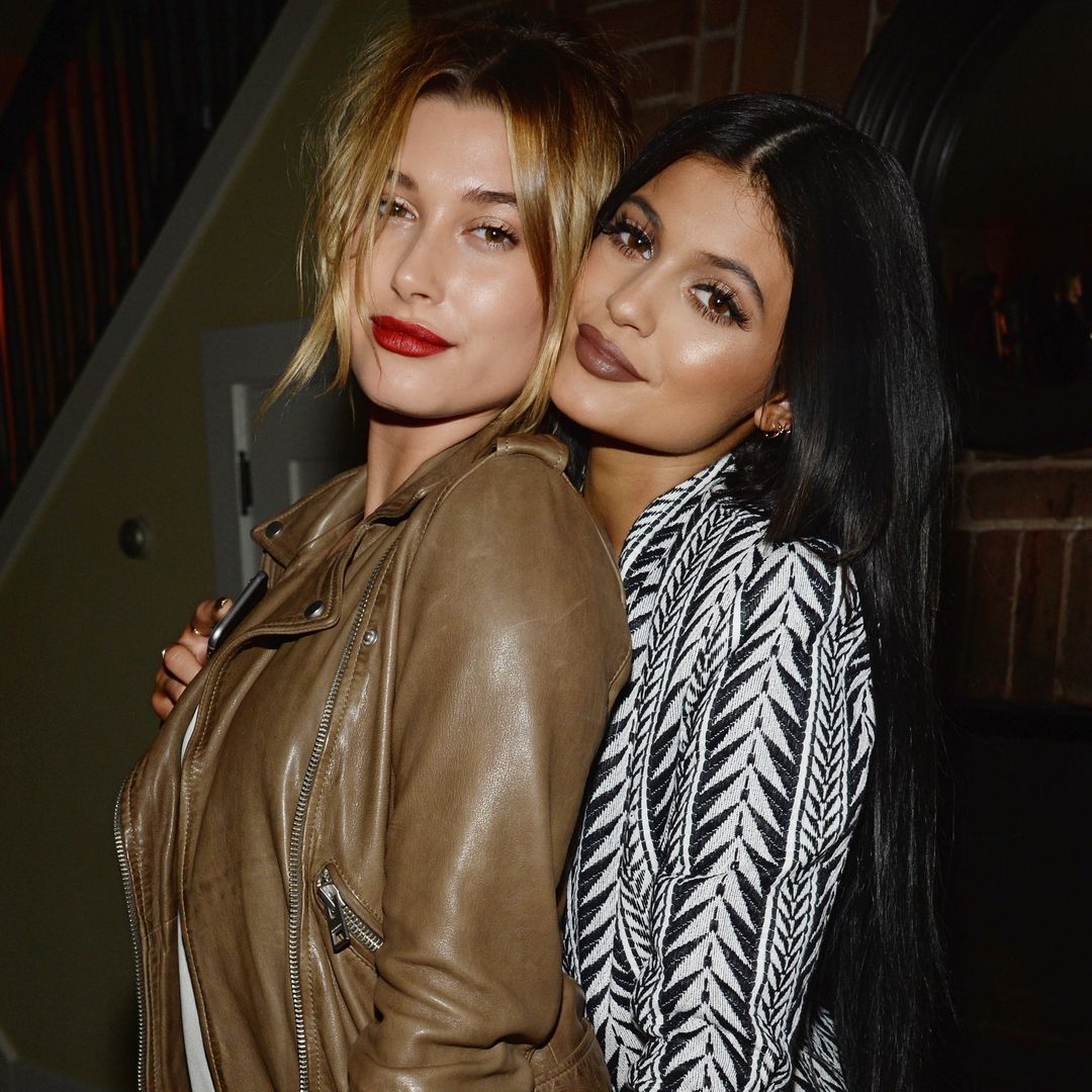 Hailey Bieber and Kylie Jenner wear bikinis aboard lavish yacht in Miami