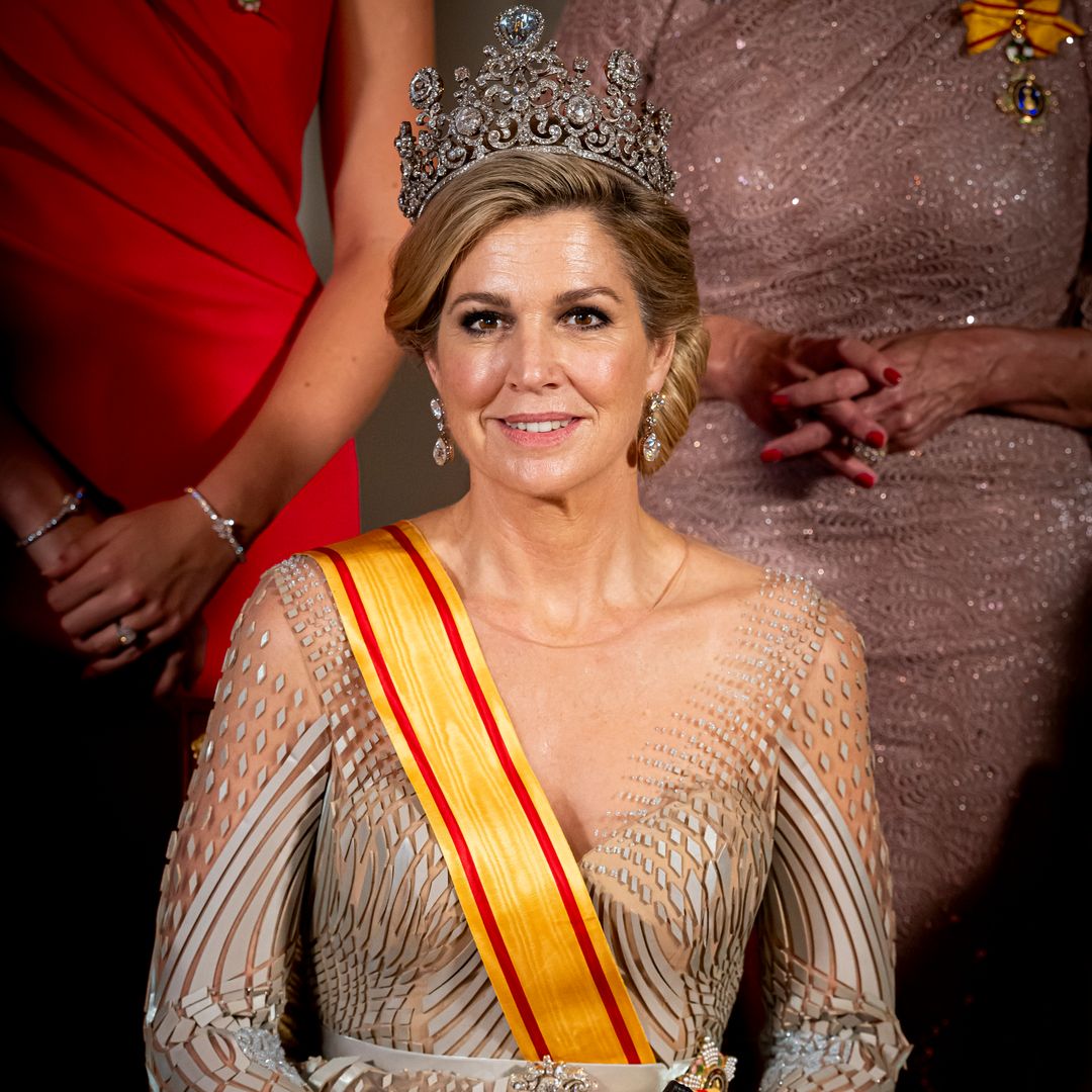 Queen Máxima wears tropical-inspired Colombian designer for latest royal engagement