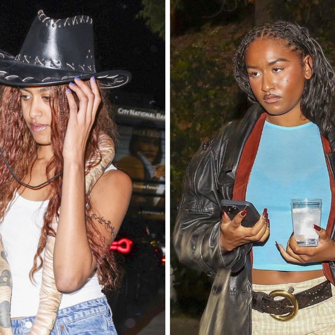 Malia and Sasha Obama spotted in a rare party photo together