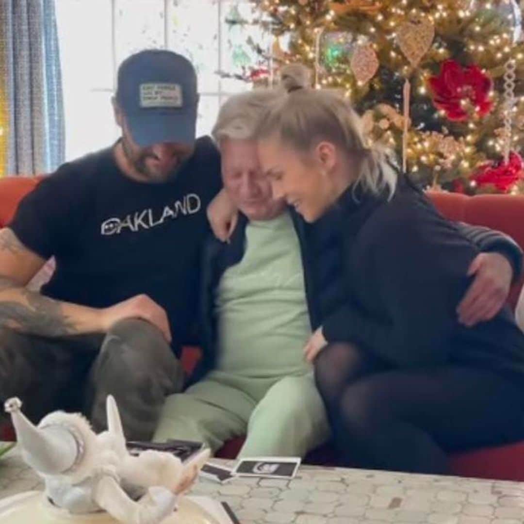 Sharna Burgess shares an emotional video telling her late father she is pregnant with Brian Austin Green