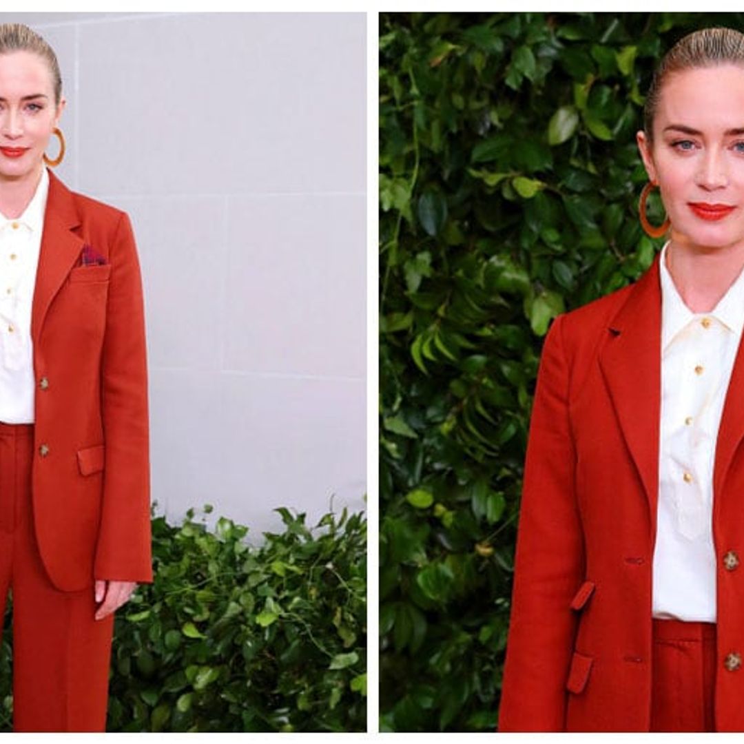 Pant suits are trending, and Emily Blunt shows you how to wear them!