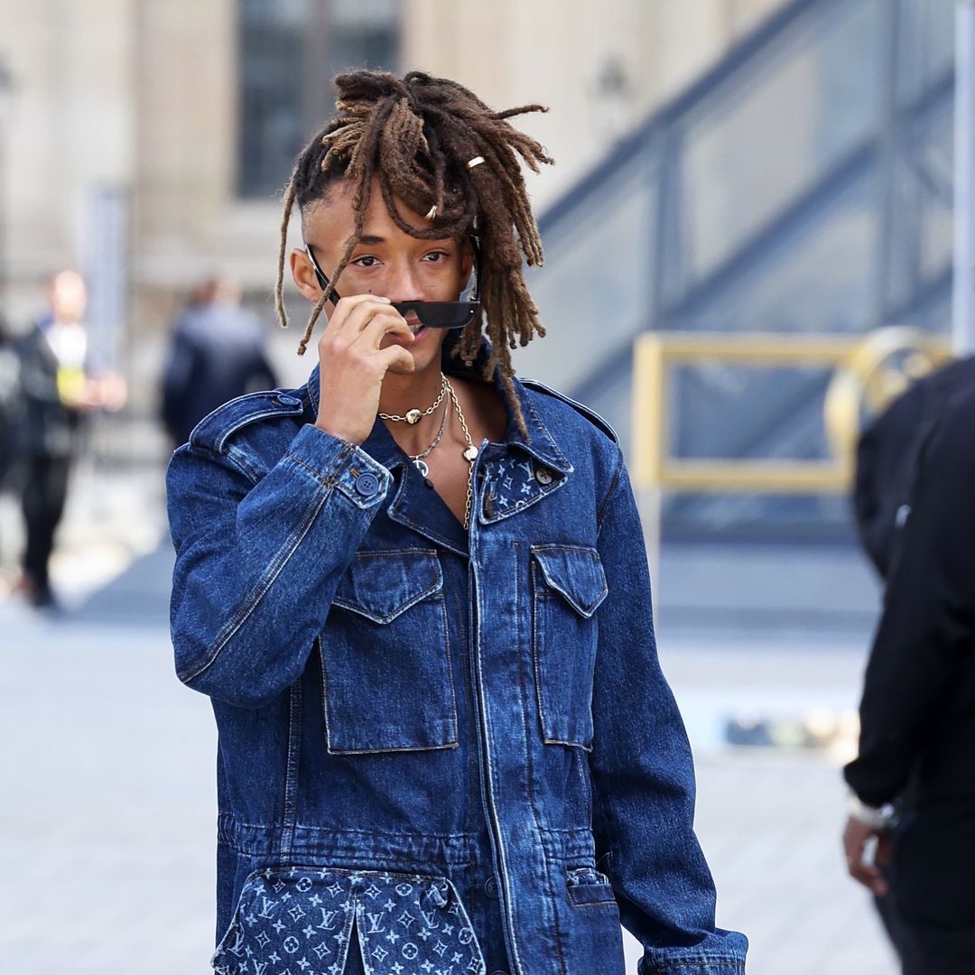 Jaden Smith elevates 90s streetwear in a denim Louis Vuitton ensemble [PHOTOS]