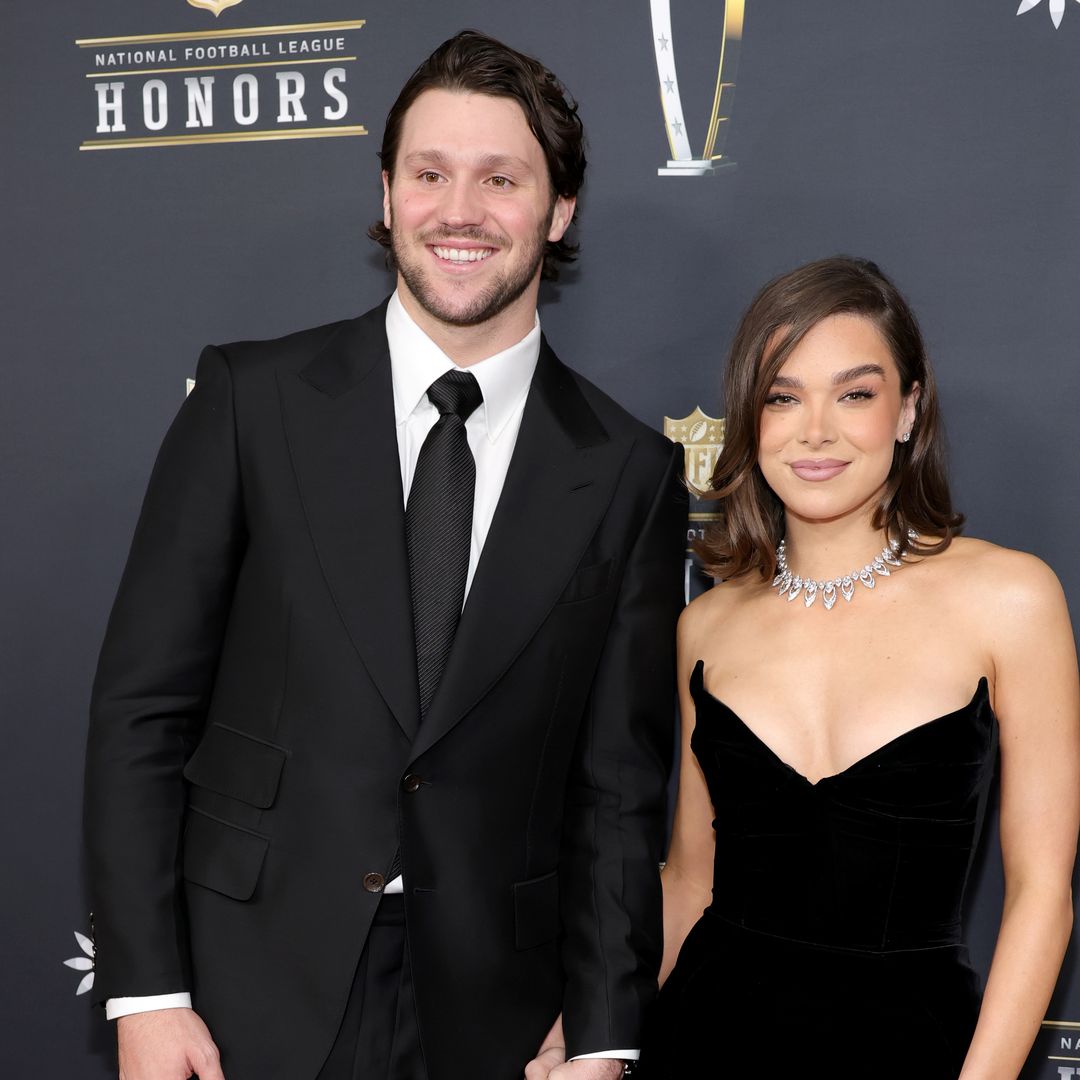 Hailee Steinfeld and husband Josh Allen share sweet moment during his college jersey retirement