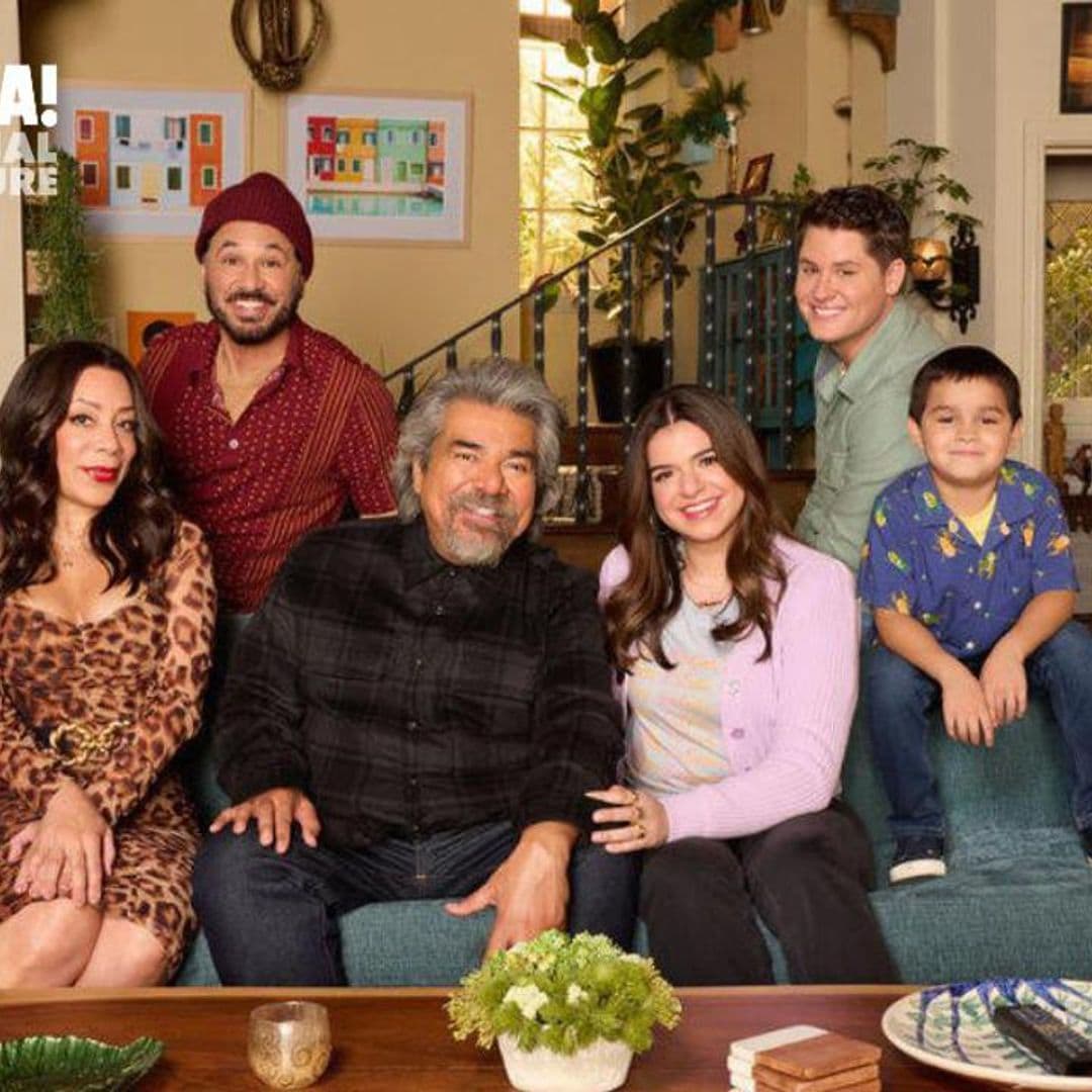 On set with ‘Lopez vs. Lopez’ stars Selenis Leyva, Al Madrigal, Matt Shively, and Jaime Camil