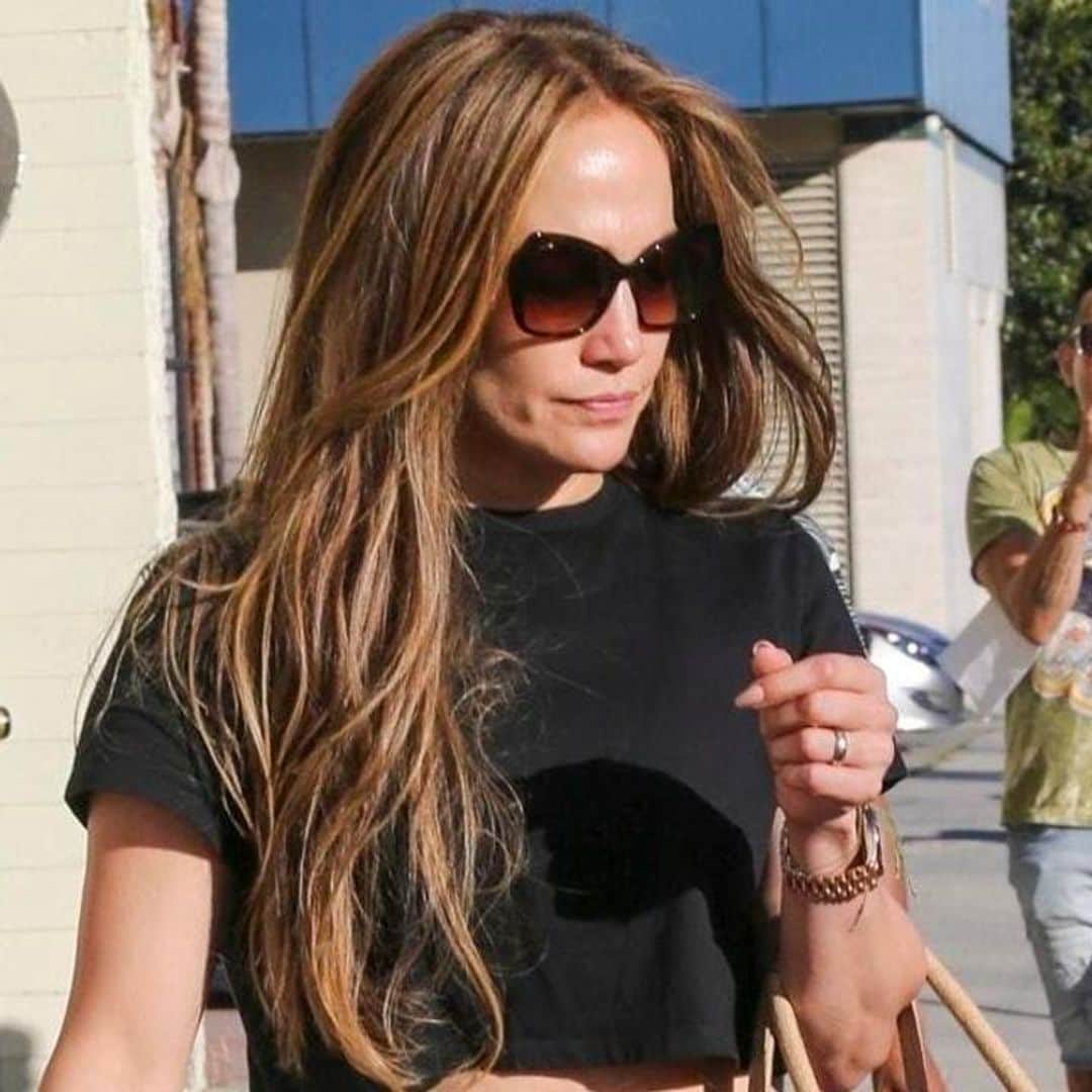 Jennifer Lopez steps out in stilettos and mini skirt ahead of Ben Affleck’s 50th birthday
