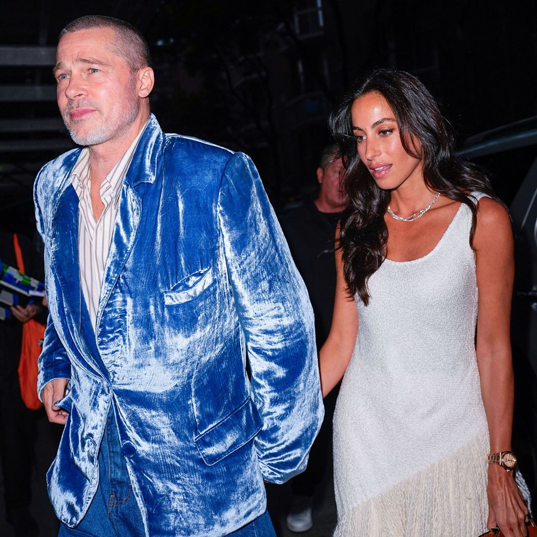 Brad Pitt turns heads in blue velvet blazer for another date night with Ines de Ramon
