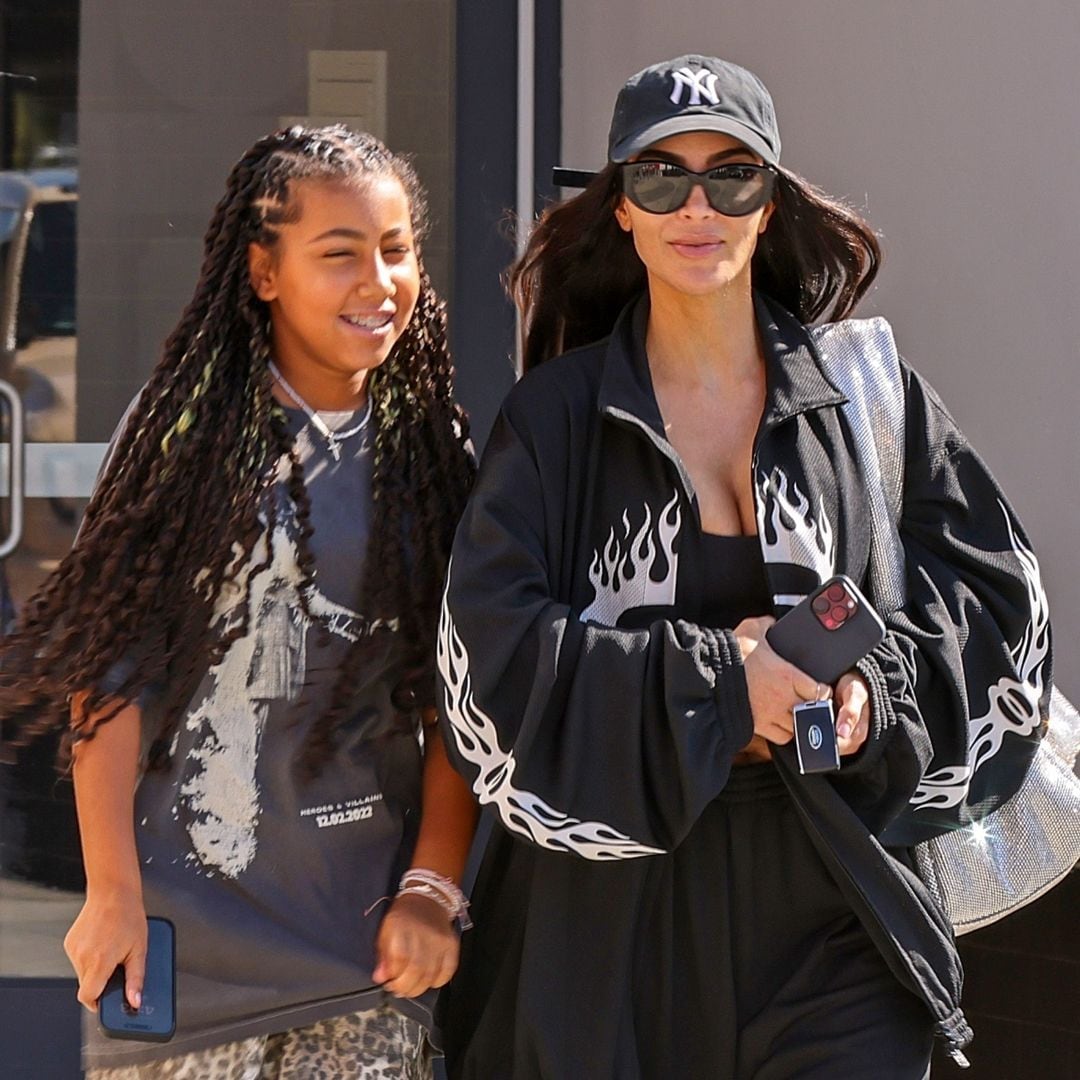 Kim Kardashian and North West show off their edgy style in New York