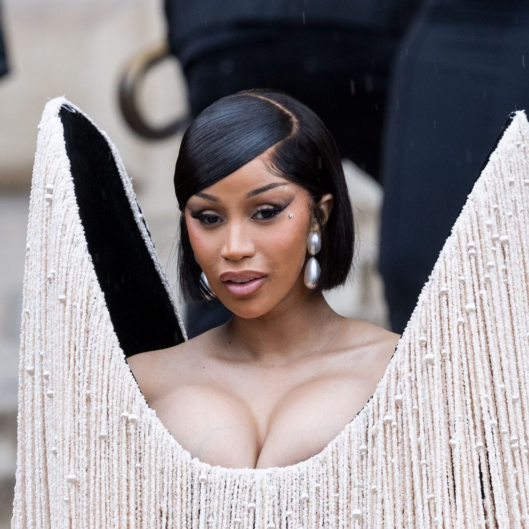 Cardi B stole the show in Paris with two looks, including Kim Kardashian-inspired minidress