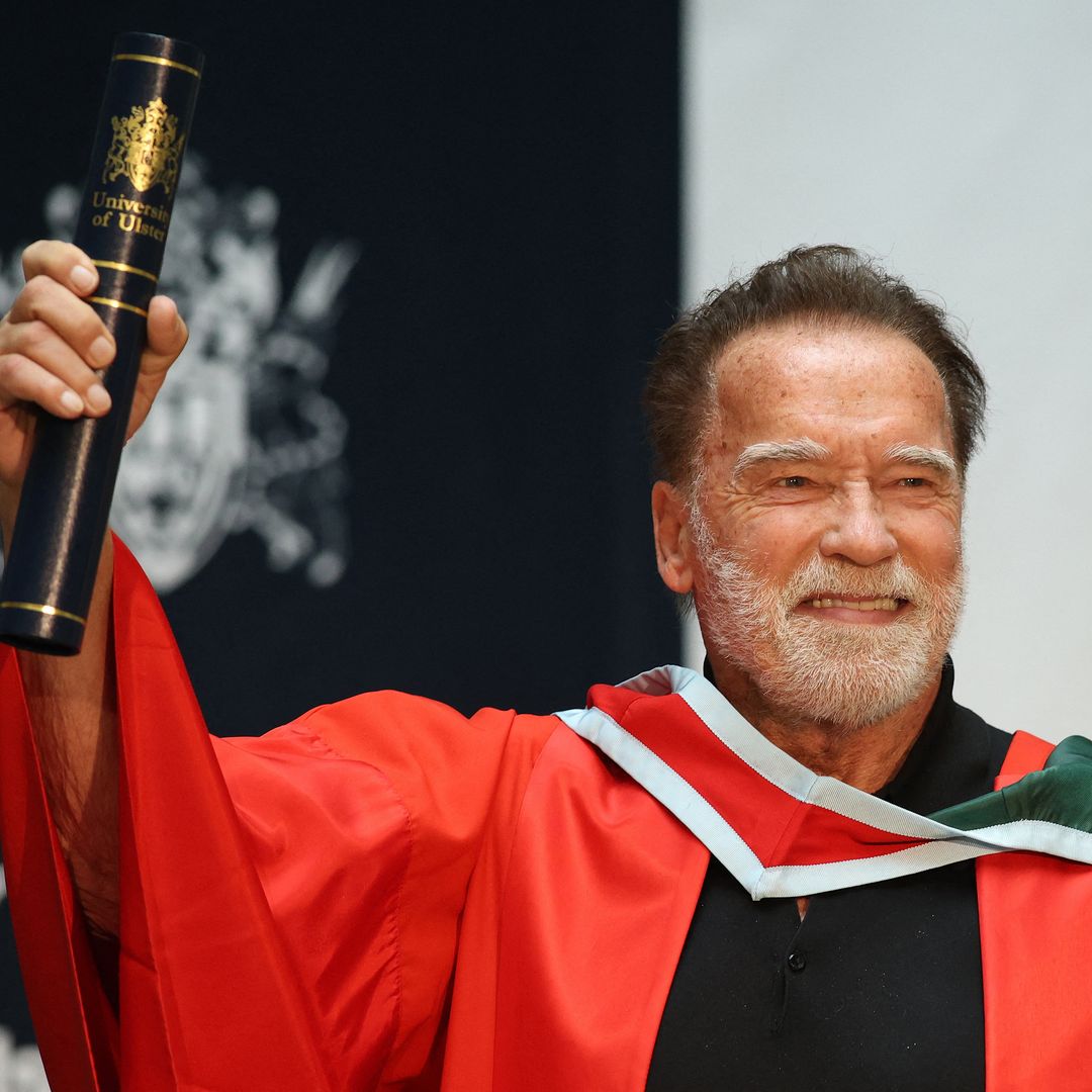 Arnold Schwarzenegger reflects on ‘breakthrough’ moment as he receives honorary doctorate in Belfast