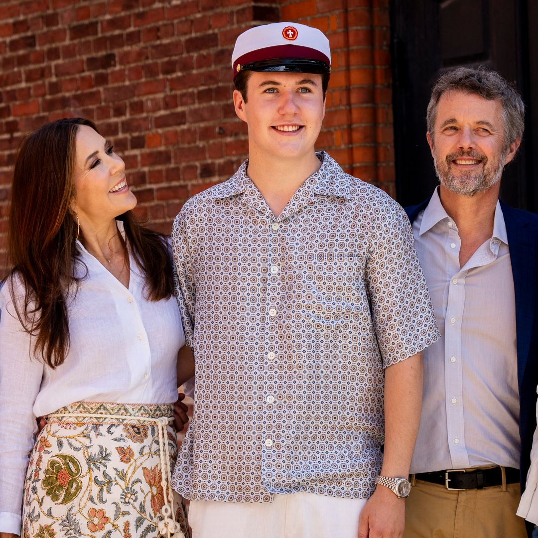 King and Queen beam with pride on son's big day
