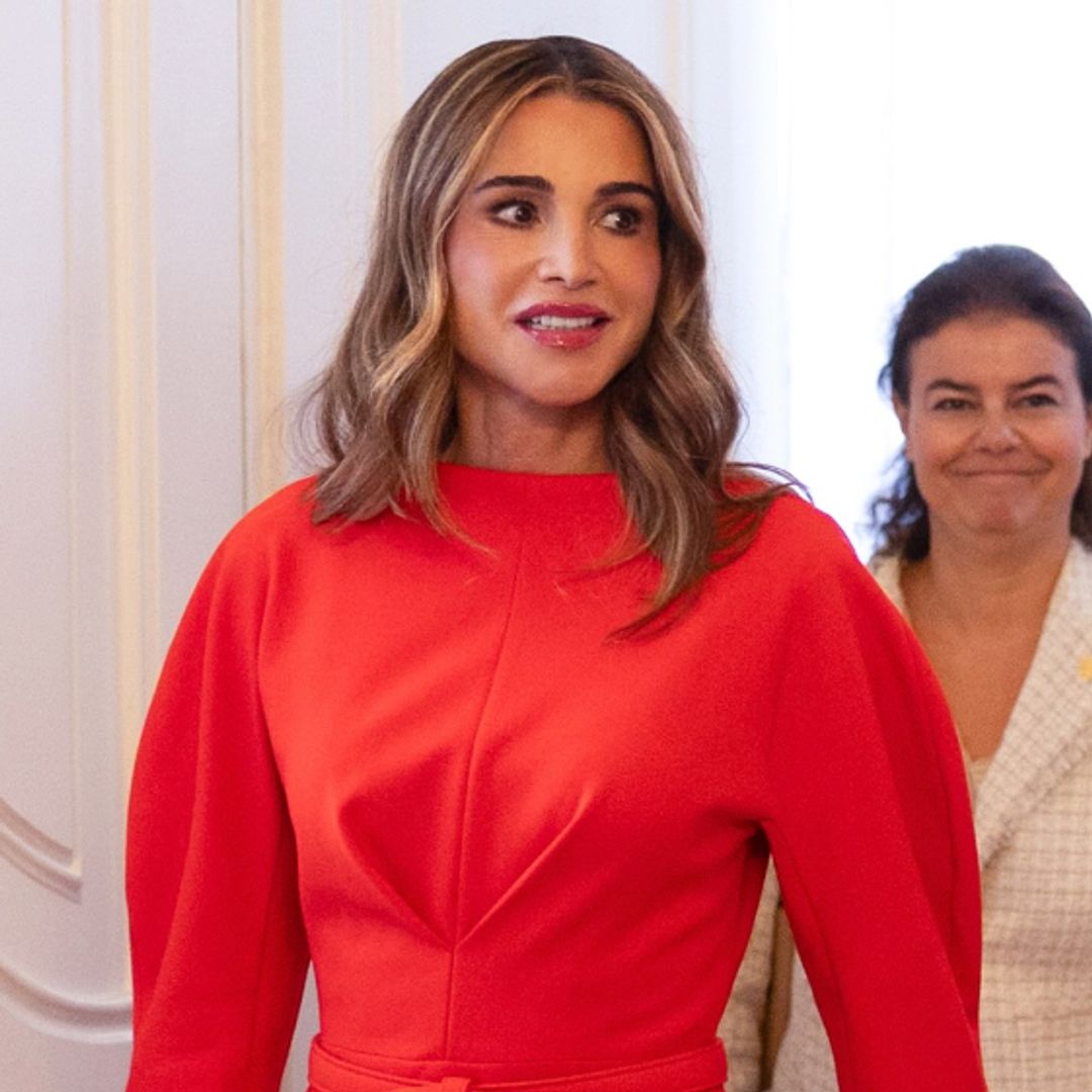Queen Rania pairs romantic blouse with unexpected menswear shorts for chic New York look