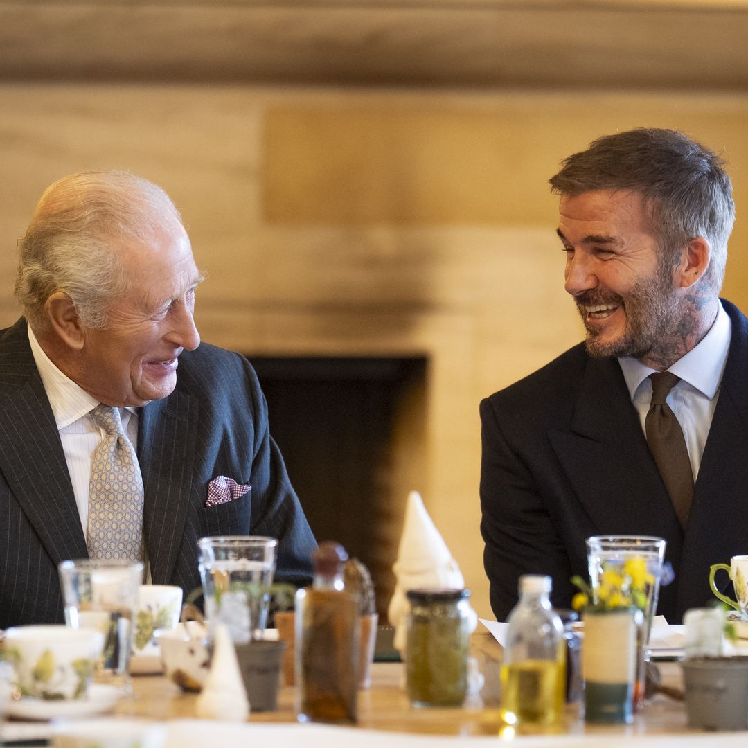 Harper's Gift: David Beckham's rose meets King Charles at the Chelsea Flower Show