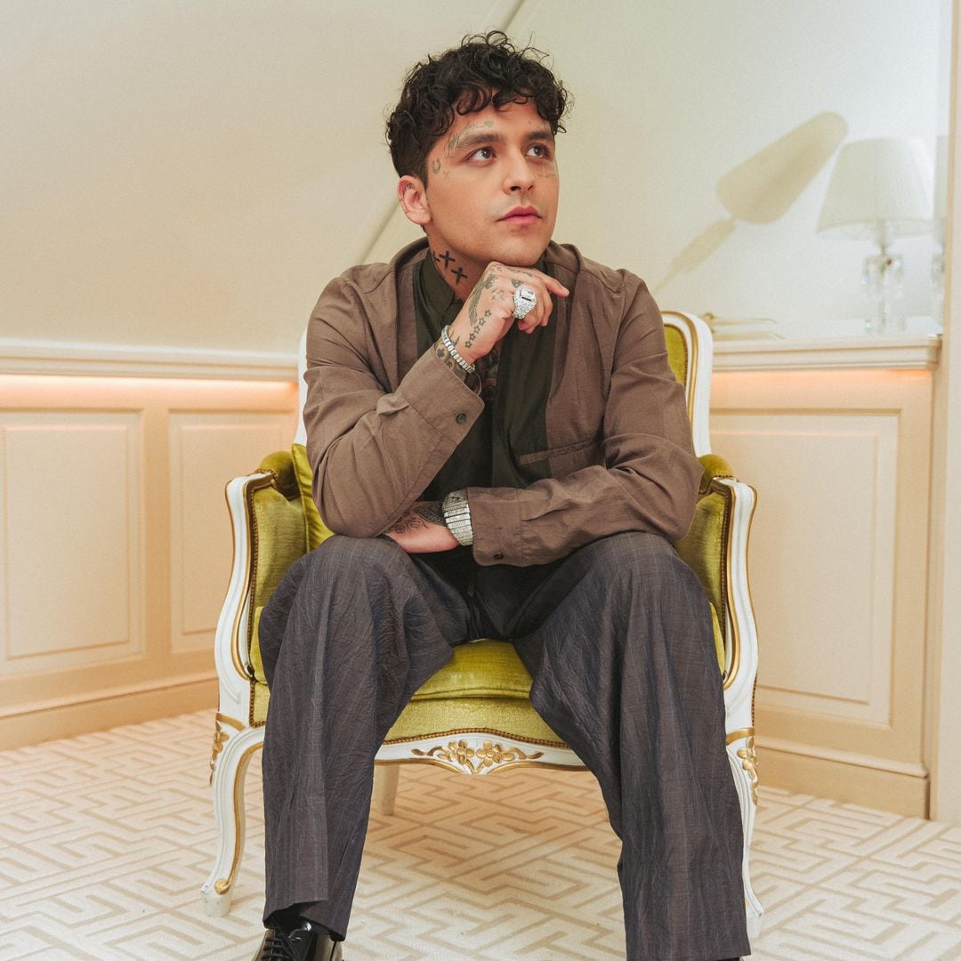 Christian Nodal poses in head-to-toe Dior at Paris Fashion Week [PHOTOS]