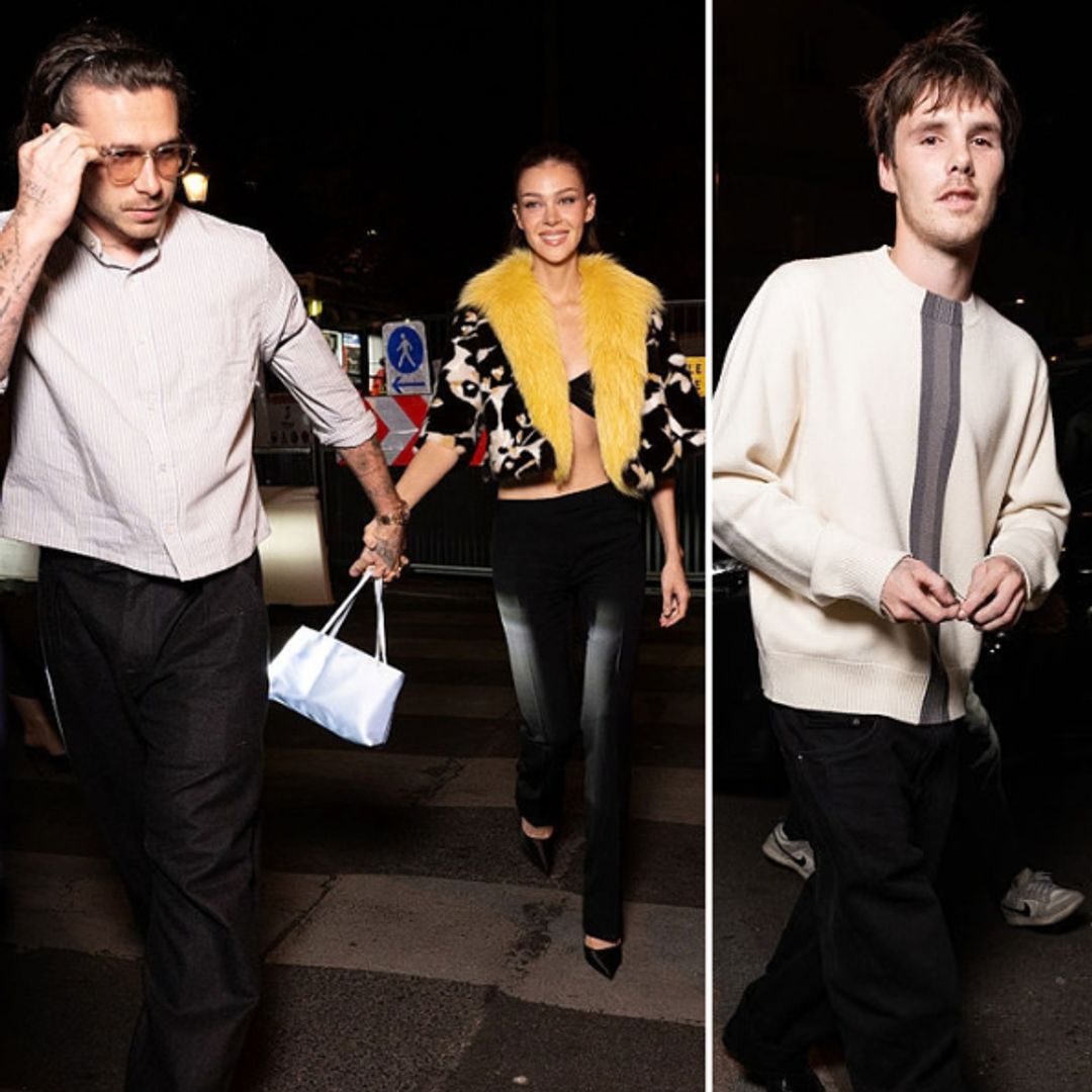So close, yet so far: All three Beckham sons spotted in Paris as Brooklyn skips Victoria’s show