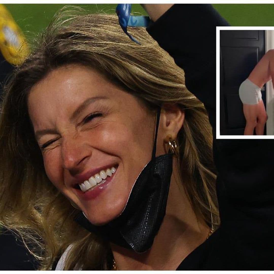 Gisele Bündchen catches Tom Brady checking himself out in his new underwear brand