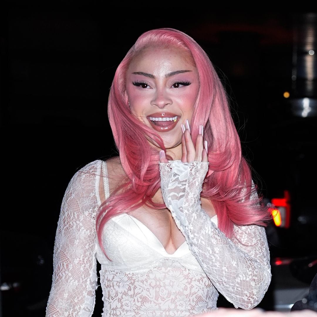 Taylor Swift's BFF Ice Spice wears a bold and lacy see-through dress