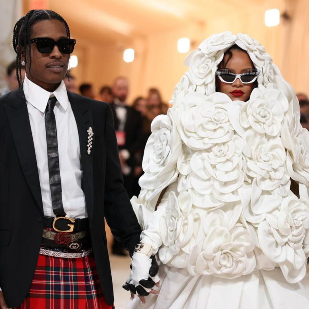 Rihanna arrives late to the Met Gala with A$AP Rocky