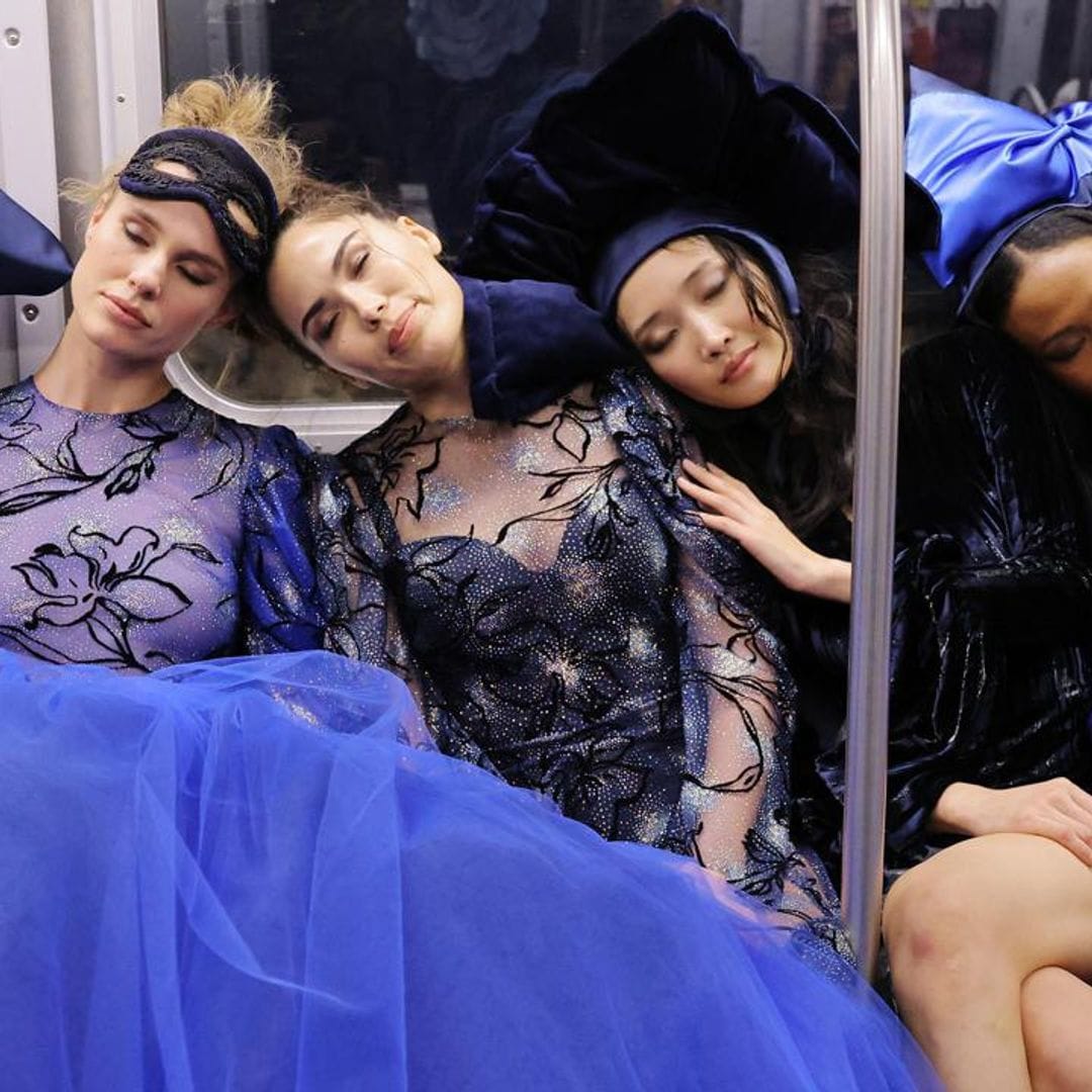 [PHOTOS] Christian Siriano’s nod to the 2024 Met Gala: “Sleeping Beauties” falling asleep at iconic NYC spots