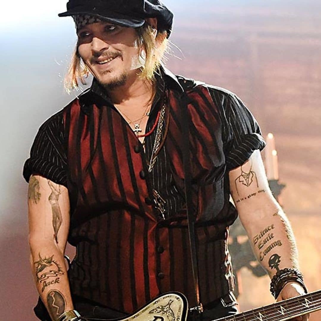 Johnny Depp's tattoos tell the story of his life - take a closer look at his ink