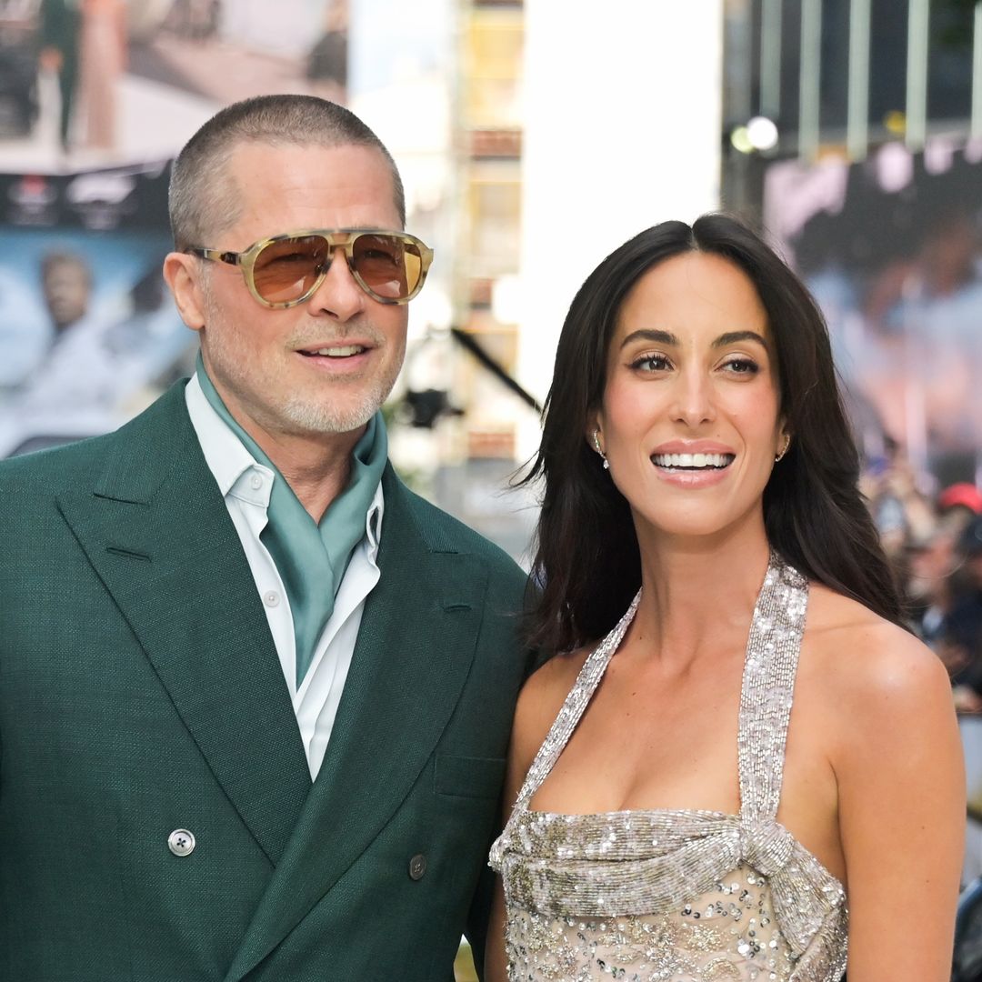 Brad Pitt and Ines de Ramon prove they are very much in love with sweet London premiere moment