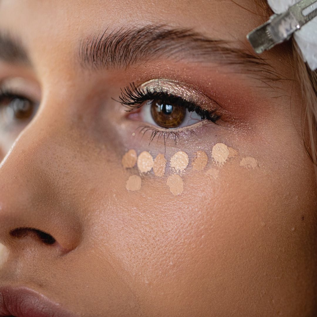 1. The first trick: double concealer technique